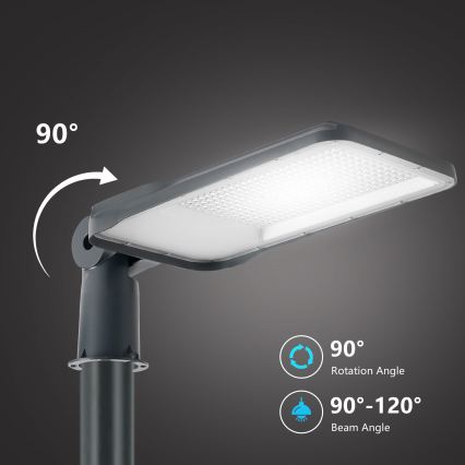 Brilagi - Lampione stradale LED da esterno con palo e snodo da 3 m URBANLIGHT LED/200W/230V antracite IP65