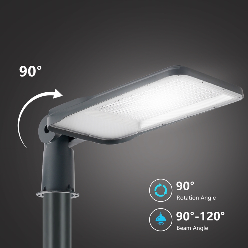Brilagi - Lampione stradale LED da esterno con palo e snodo da 3 m URBANLIGHT LED/200W/230V antracite IP65