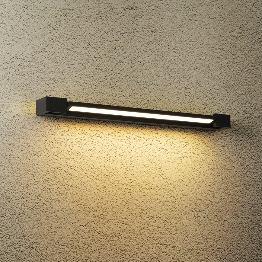 Brilagi - Illuminazione a LED per specchio da bagno AQUA LINE LED/18W/230V 60 cm IP44 nero CRI 90