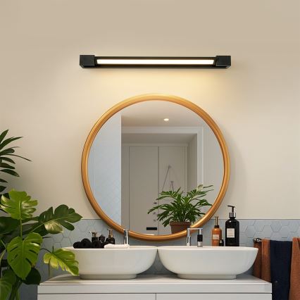 Brilagi - Illuminazione a LED per specchio da bagno AQUA LINE LED/18W/230V 60 cm IP44 nero CRI 90