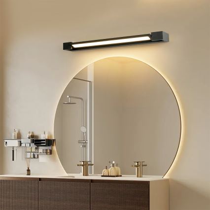 Brilagi - Illuminazione a LED per specchio da bagno AQUA LINE LED/18W/230V 60 cm IP44 nero CRI 90
