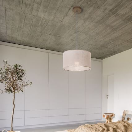 Brilagi - LED Lampadario a cavo ANTHONY 1xE27/60W/230V rovere noce/beige