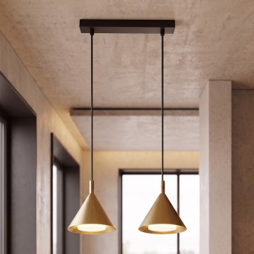 BRILAGI - LED Lampadario a cavo CONE DOUBLE 2xGX53/15W/230V oro
