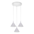 BRILAGI - LED Lampadario a cavo CONE TRIPLE ROUND 3xGX53/15W/230V bianco