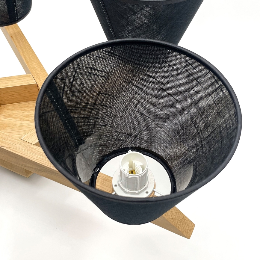 Brilagi - LED  Lampadario a plafone ANTHONY 5xE14/40W/230V quercia/nero