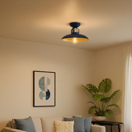 Brilagi - LED Lampadario a plafone FLAMENGO 1xE27/60W/230V blu