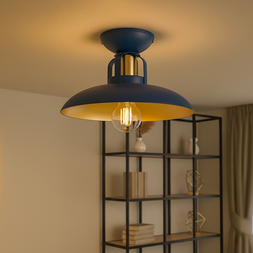 Brilagi - LED Lampadario a plafone FLAMENGO 1xE27/60W/230V blu