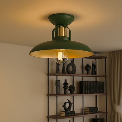 Brilagi - LED Lampadario a plafone FLAMENGO 1xE27/60W/230V verde