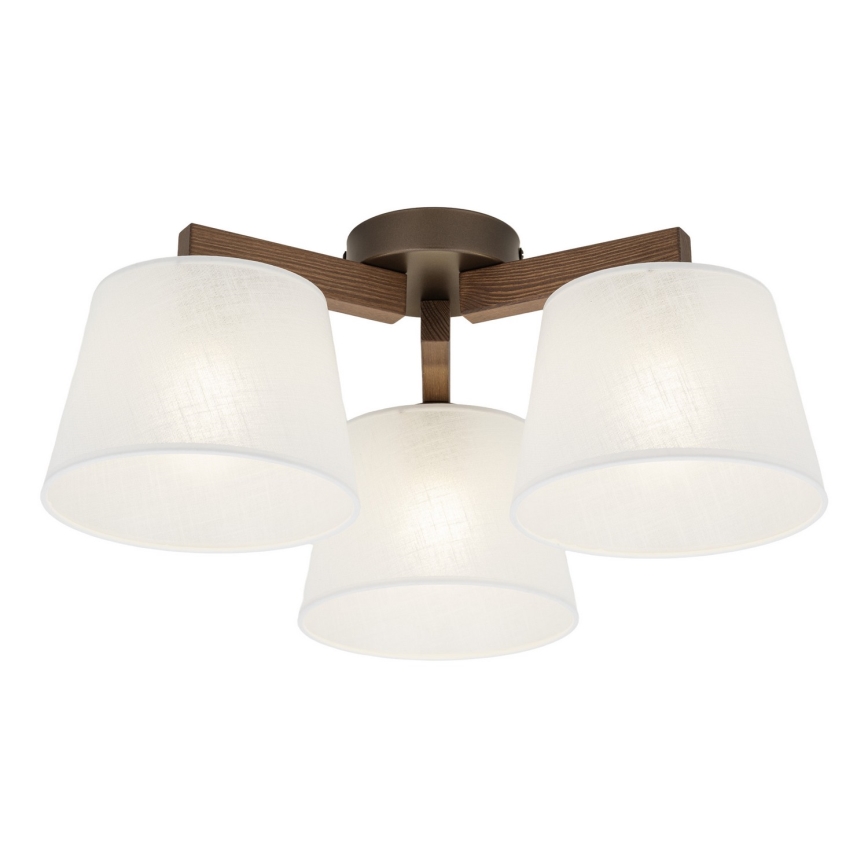 BRILAGI - LED Lampadario a plafone LATTE 3xE27/15W/230V pino/bianco