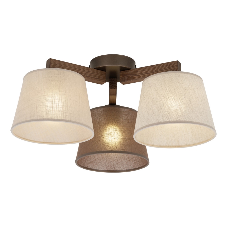 BRILAGI - LED Lampadario a plafone LATTE 3xE27/15W/230V pino/misto