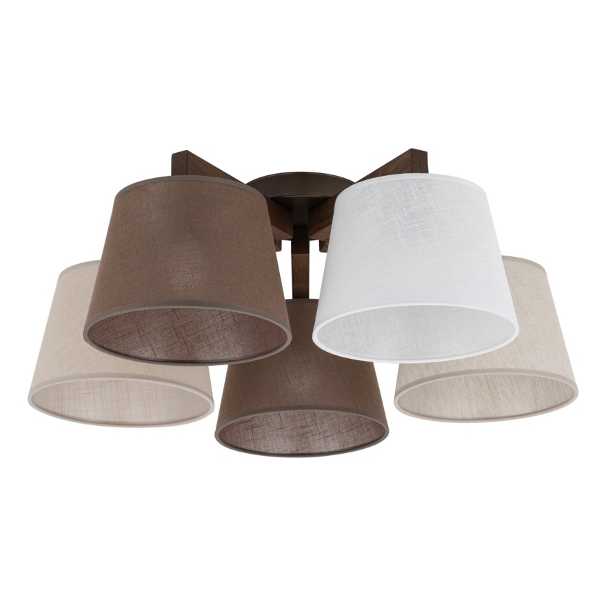 BRILAGI - LED Lampadario a soffitto LATTE 5xE27/15W/230V pino/mix