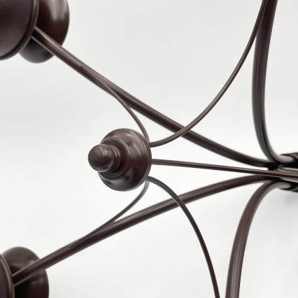 Brilagi - LED Lampadario a sospensione con catena COTTAGE 5xE14/40W/230V quercia/marrone
