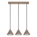 BRILAGI - LED Lampadario a sospensione con cavo CONE TRIPLE 3xGX53/15W/230V beige
