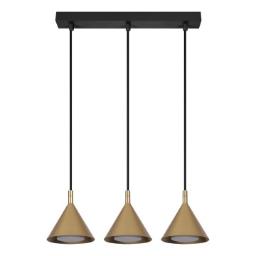 BRILAGI - LED Lampadario a sospensione con cavo CONE TRIPLE 3xGX53/15W/230V dorato