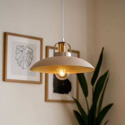 Brilagi - LED Lampadario a sospensione con filo FLAMENGO 1xE27/60W/230V beige