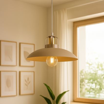 Brilagi - LED Lampadario a sospensione con filo FLAMENGO 1xE27/60W/230V beige