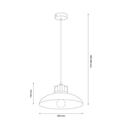 Brilagi - LED Lampadario a sospensione con filo FLAMENGO 1xE27/60W/230V bianco