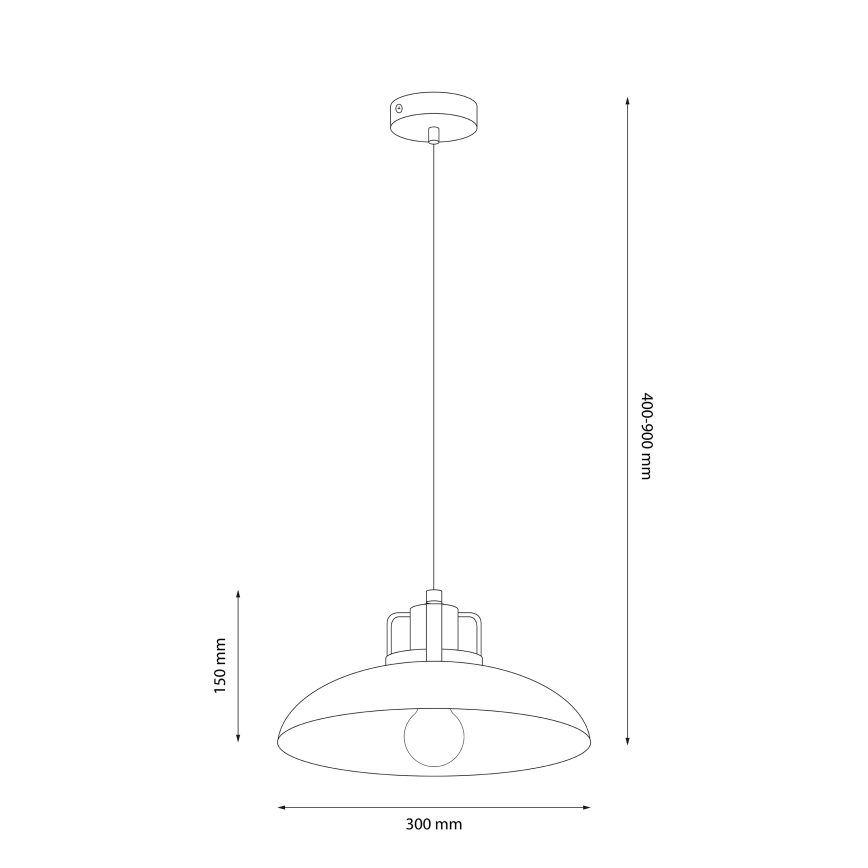 Brilagi - LED Lampadario a sospensione con filo FLAMENGO 1xE27/60W/230V bianco