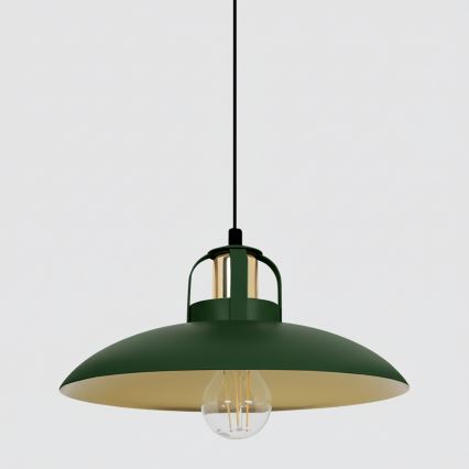 Brilagi - LED Lampadario a sospensione con filo FLAMENGO 1xE27/60W/230V verde