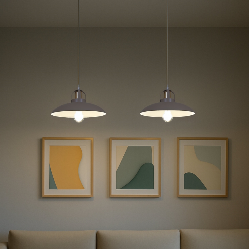 Brilagi - LED Lampadario a sospensione con filo FLAMENGO 2xE27/60W/230V beige