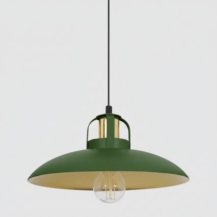 Brilagi - LED Lampadario a sospensione con filo FLAMENGO 2xE27/60W/230V verde