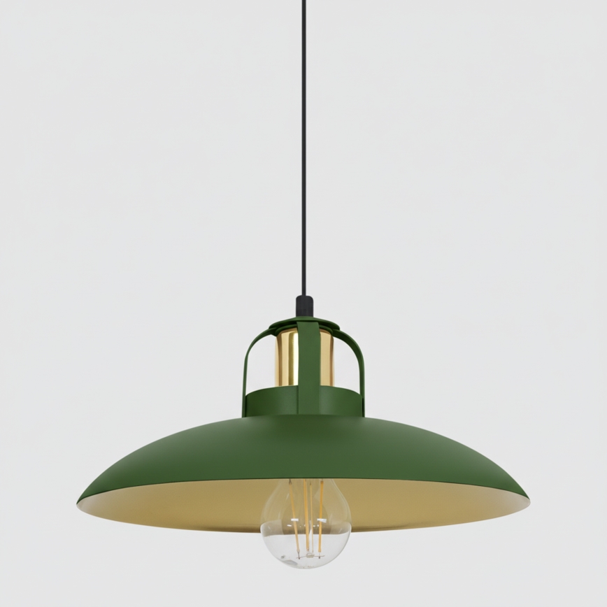 Brilagi - LED Lampadario a sospensione con filo FLAMENGO 2xE27/60W/230V verde