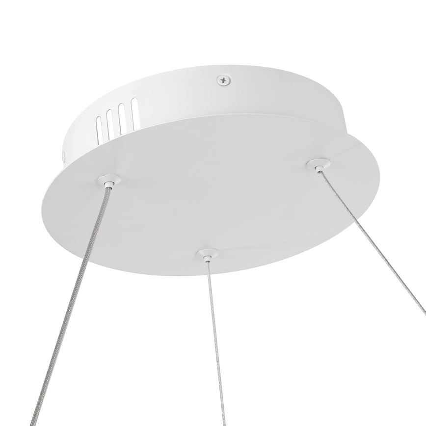 Brilagi - Lampadario LED dimmerabile a sospensione con cavo TWISTER LED/75W/230V 3000-6000K Ø 70 cm bianco + telecomando
