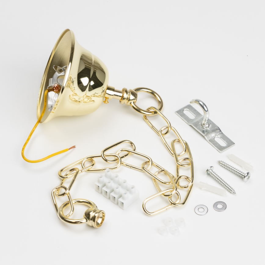 Brilagi - LED Lampadario di cristallo a sospensione con catena MOZART 5xE14/40W/230V oro
