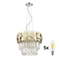 BRILAGI - LED Lampadario di cristallo a sospensione MIRAGE 5xE14/40W/230V