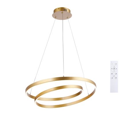Brilagi - Lampadario LED dimmerabile a cavo TWISTER LED/48W/230V 3000-6000K Ø 50 cm oro + telecomando
