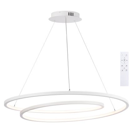 Brilagi - Lampada a sospensione dimmerabile su cavo TWISTER LED/105W/230V 3000-6000K Ø 100 cm bianco + telecomando