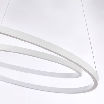 Brilagi - Lampada a sospensione dimmerabile su cavo TWISTER LED/105W/230V 3000-6000K Ø 100 cm bianco + telecomando