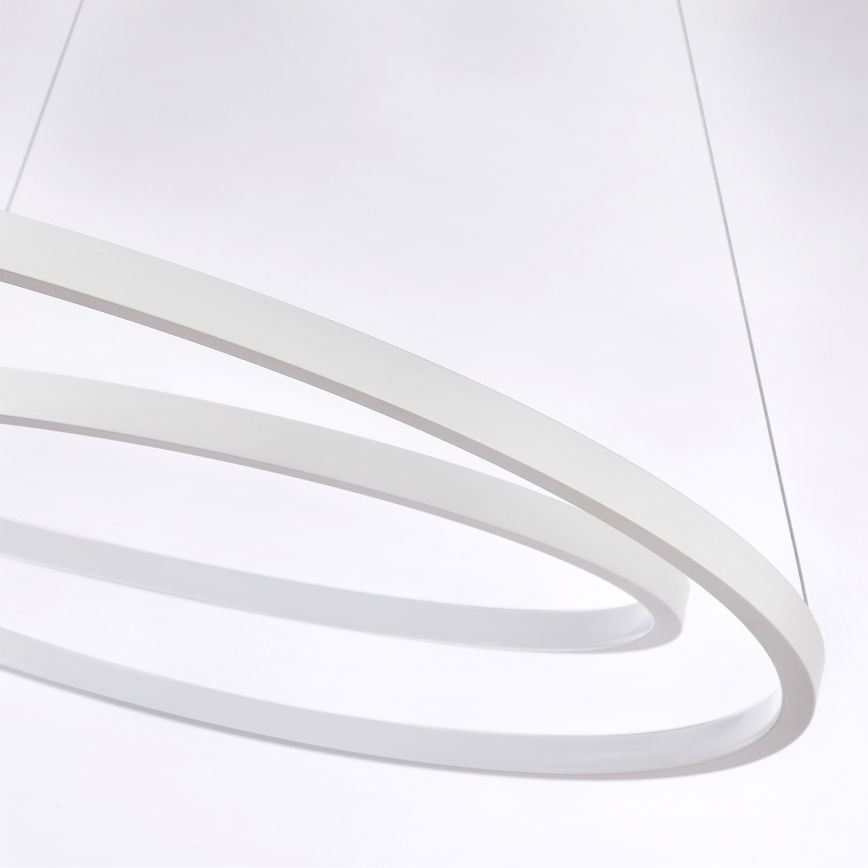 Brilagi - Lampada a sospensione dimmerabile su cavo TWISTER LED/105W/230V 3000-6000K Ø 100 cm bianco + telecomando