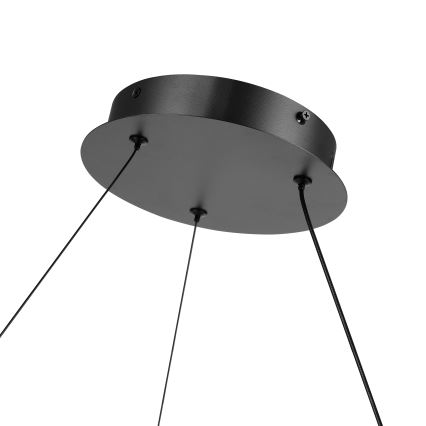 Brilagi - Lampadario dimmerabile a sospensione su cavo TWISTER LED/75W/230V 3000-6000K Ø 70 cm nero + telecomando