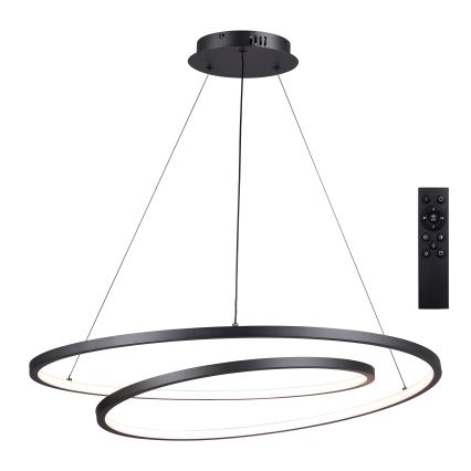 Brilagi - Lampadario LED dimmerabile sospeso a cavo TWISTER LED/105W/230V 3000–6000K Ø 100 cm nero + telecomando