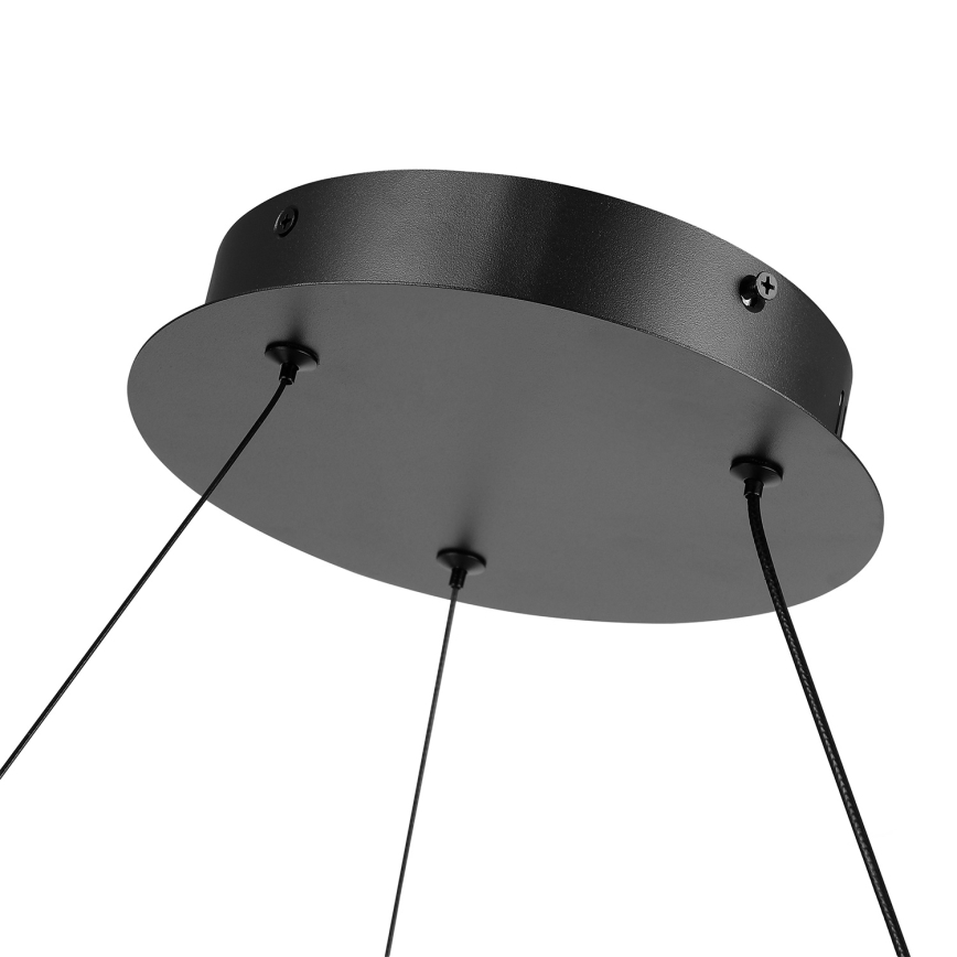 Brilagi - Lampadario LED dimmerabile sospeso a cavo TWISTER LED/105W/230V 3000–6000K Ø 100 cm nero + telecomando