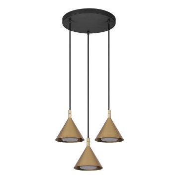 BRILAGI - LED Lampadario su cavo CONE TRIPLE ROUND 3xGX53/15W/230V oro