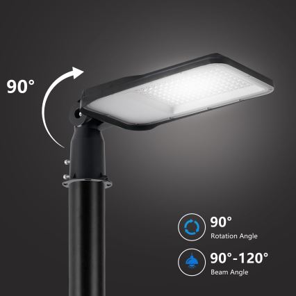Brilagi - Lampione stradale LED da esterno con snodo URBANLIGHT LED/100W/230V nero IP65