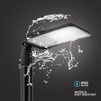 Brilagi - Lampione stradale LED da esterno con snodo URBANLIGHT LED/100W/230V nero IP65