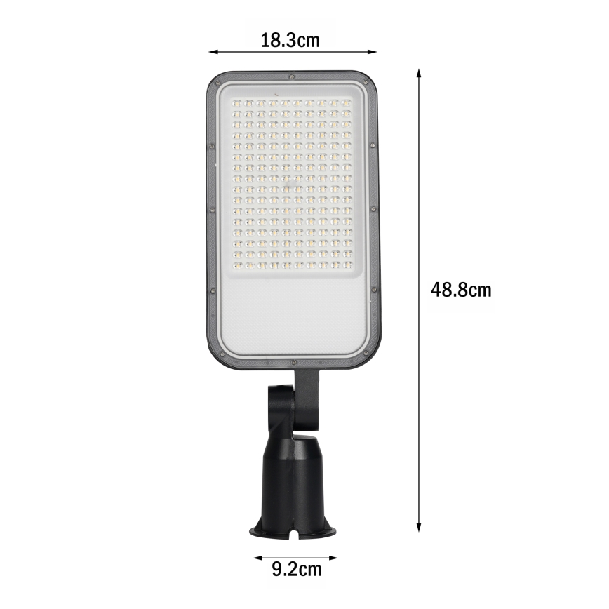 Brilagi - Lampione stradale LED da esterno con snodo URBANLIGHT LED/100W/230V nero IP65