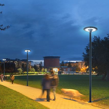Brilagi - Lampione stradale LED da esterno con palo da 3 m URBANSPARK LED/120W/230V antracite IP65