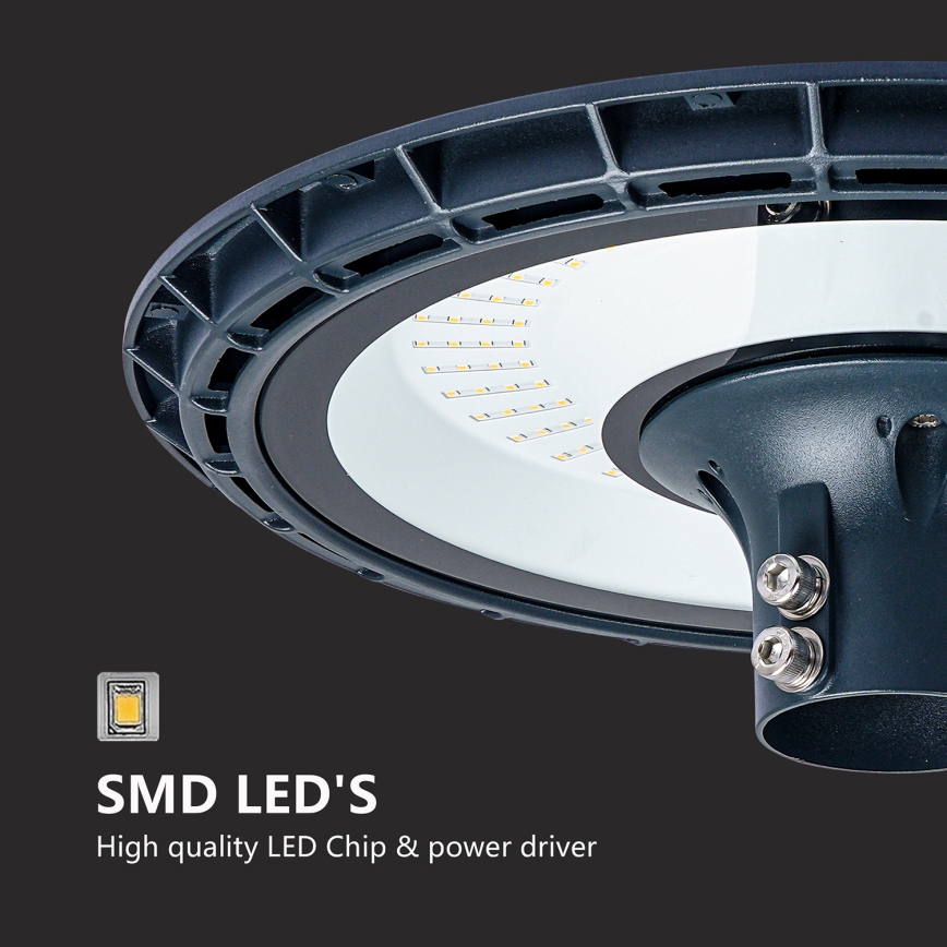 Brilagi - Lampione stradale LED da esterno con palo da 3 m URBANSPARK LED/120W/230V antracite IP65