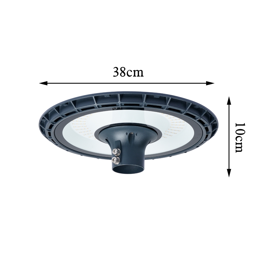 Brilagi - Lampione stradale LED da esterno con palo da 3 m URBANSPARK LED/120W/230V antracite IP65