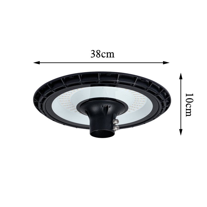 Brilagi - Lampione stradale LED da esterno con palo da 3 m URBANSPARK LED/120W/230V nero IP65