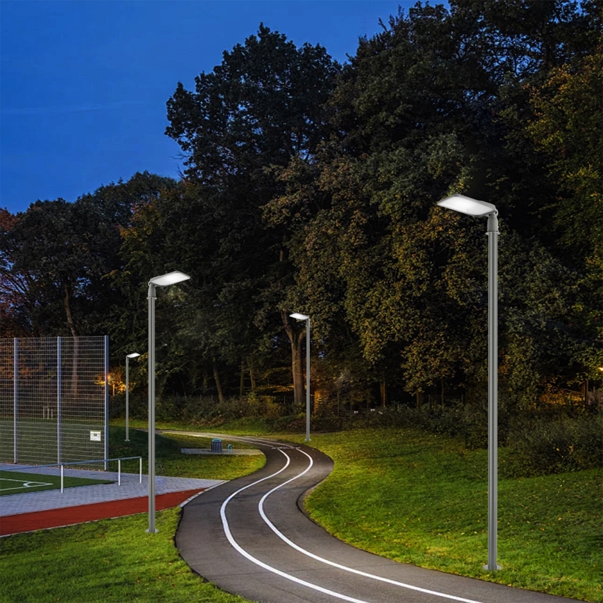 Brilagi - Lampione stradale LED da esterno con snodo URBANLIGHT LED/100W/230V grigio IP65