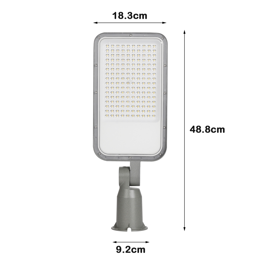Brilagi - Lampione stradale LED da esterno con snodo URBANLIGHT LED/100W/230V grigio IP65