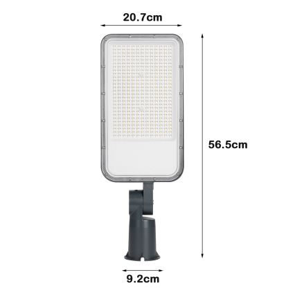 Brilagi - Lampione stradale a LED da esterno con snodo URBANLIGHT LED/200W/230V antracite IP65