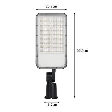 Brilagi - Lampada stradale da esterno LED con snodo URBANLIGHT LED/200W/230V nera IP65