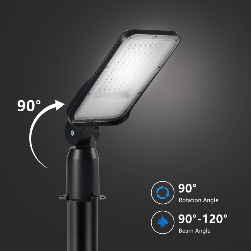 Brilagi - Lampione stradale LED da esterno a snodo URBANLIGHT LED/50W/230V nero IP65
