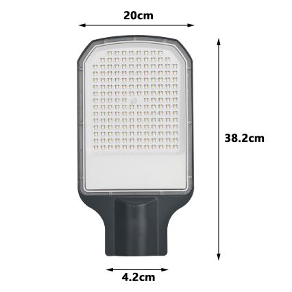 Brilagi - LED Lampione stradale da esterno URBANLIGHT LED/100W/230V antracite IP65